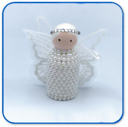 Pearl Angel Peg Doll